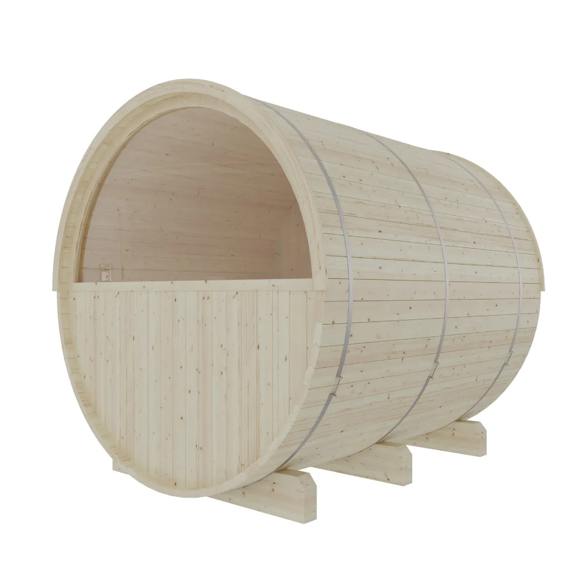 Helsinki Finnish Barrel Sauna with Terrace and WiFi Heater – Finnish Sauna Builders