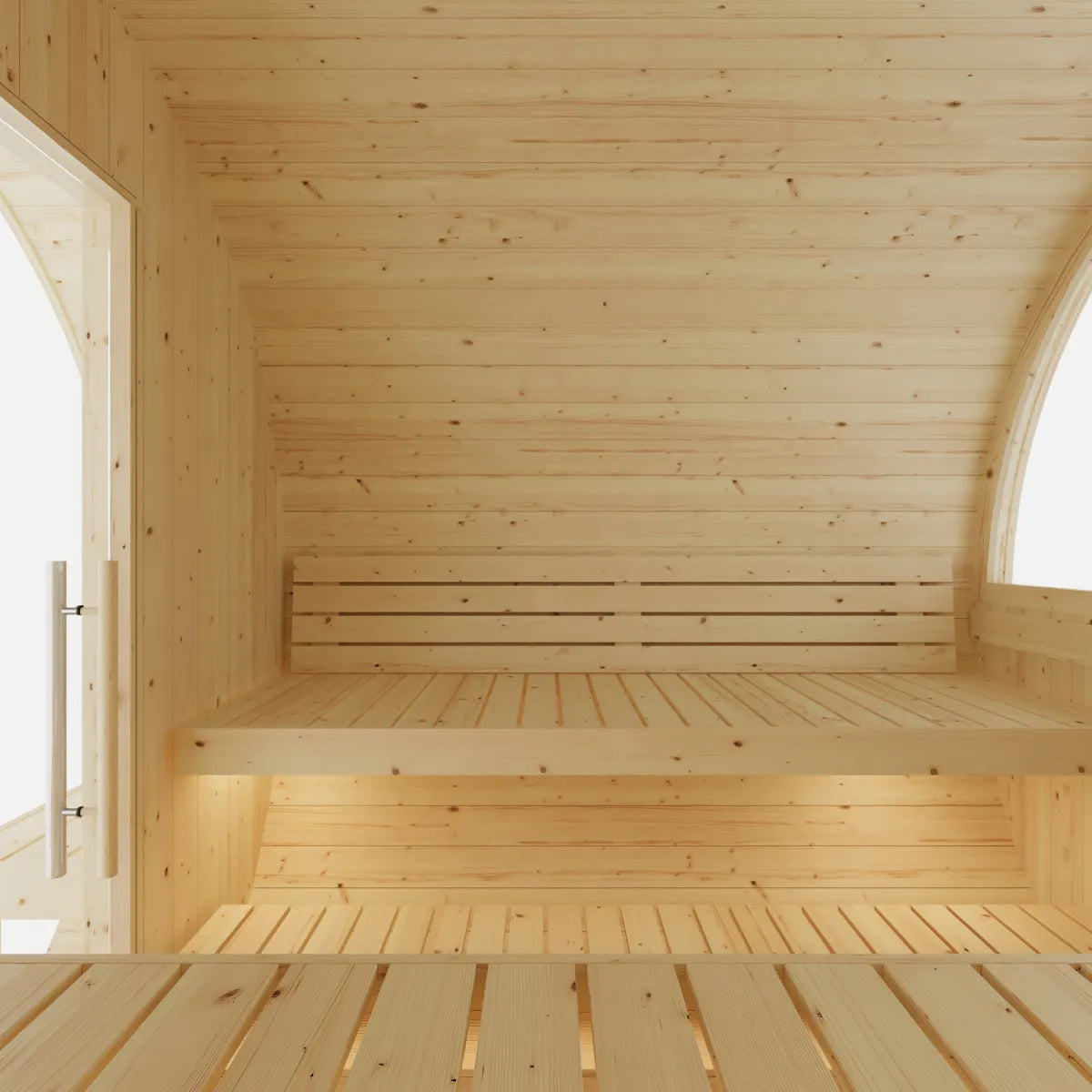 Helsinki Finnish Barrel Sauna with Terrace and WiFi Heater – Finnish Sauna Builders