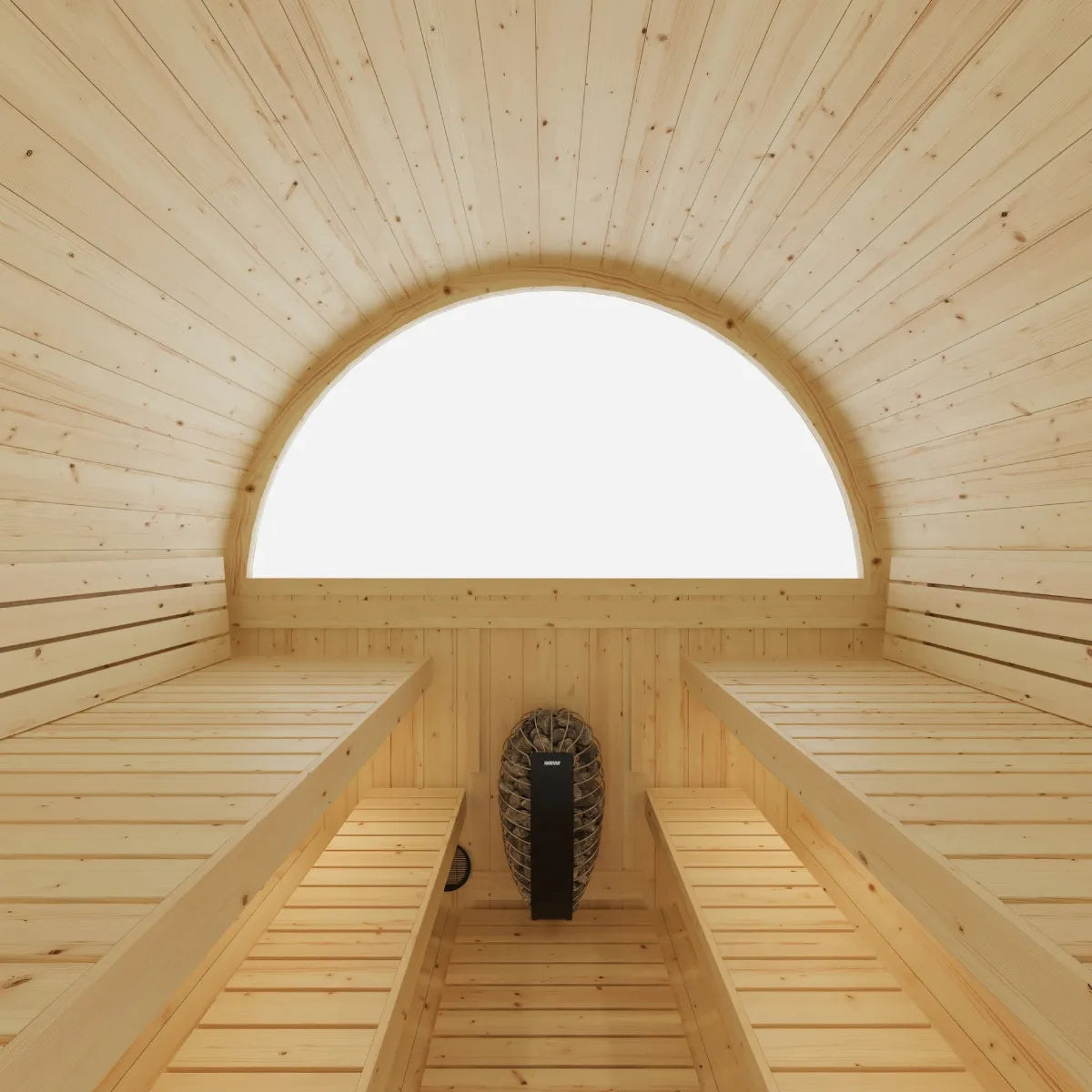 Vassa Finnish Barrel Sauna with WiFi Heater – Finnish Sauna Builders