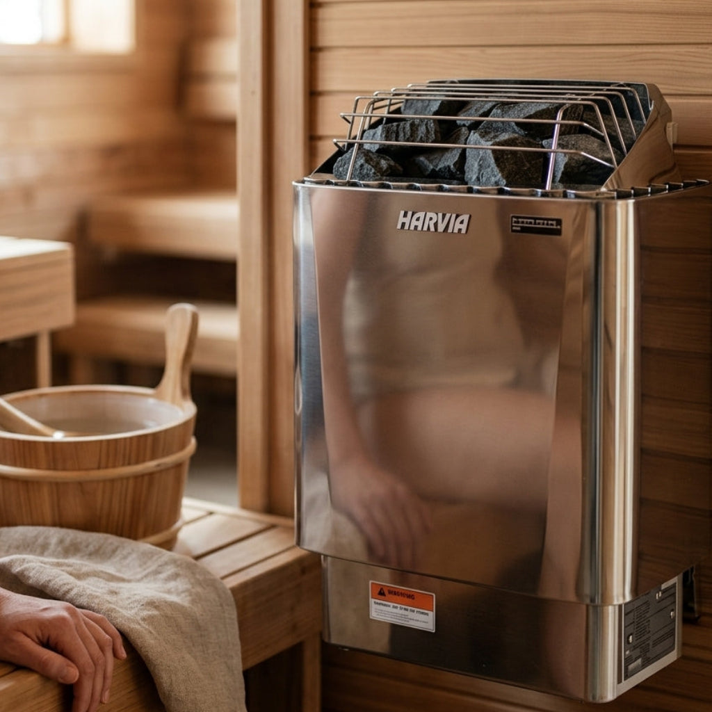Harvia KIP45W Kip Series 4.5 kW Stainless Steel Sauna Heater (208V 3PH)