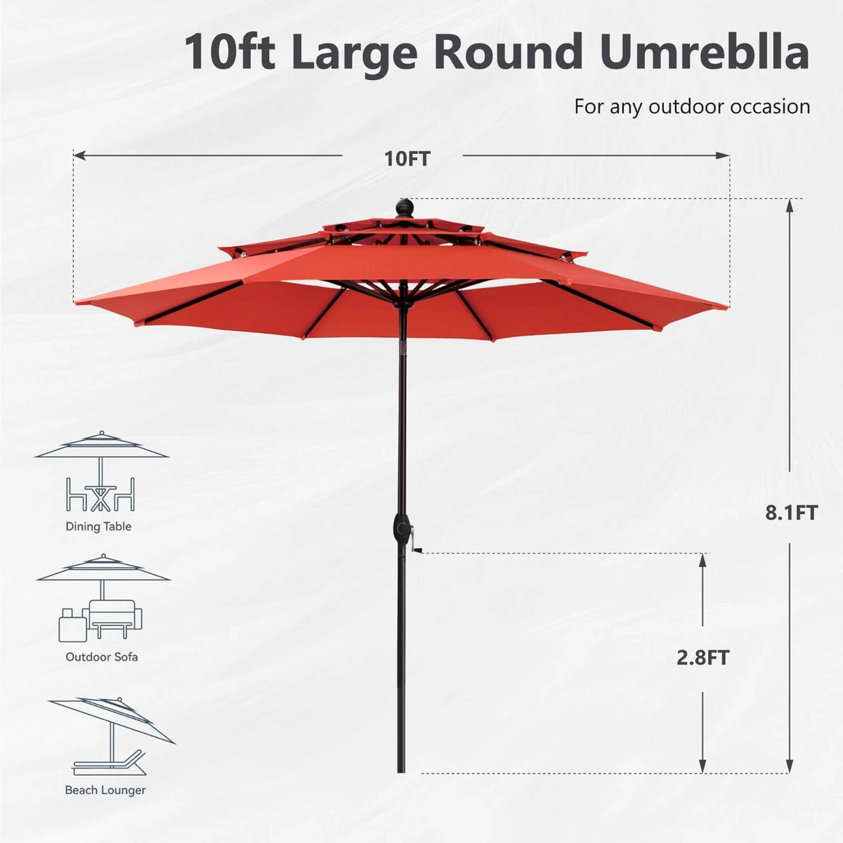 Premium 6‑Piece Bar Patio Furniture Set With Umbrella, Swivel Chairs, and Cushions (SAK90375)