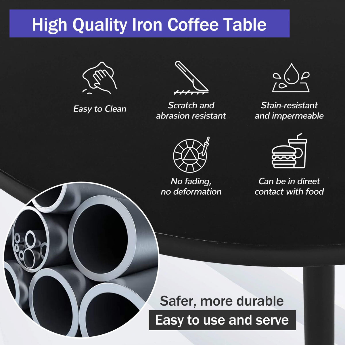 Premium Half‑Moon 6‑Person Curved All‑Weather Outdoor Furniture Sofa Patio Set With Coffee Table and Cushions (SAK76332)
